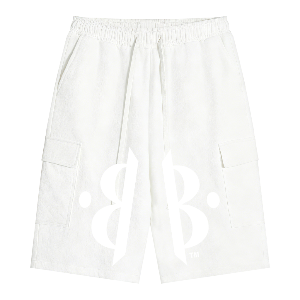 BOOJI ITALY 4 EVER $ LOGO ITALIAN FLAG ACCENT MEN'S CARGO SHORTS