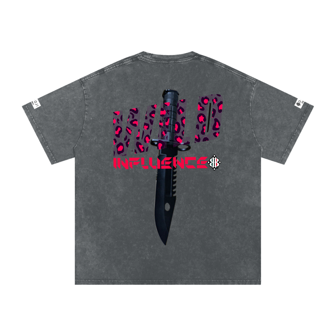 BOOJI ITALY "WILD INFLUENCE" LINE SNOW WASHED T-SHIRT