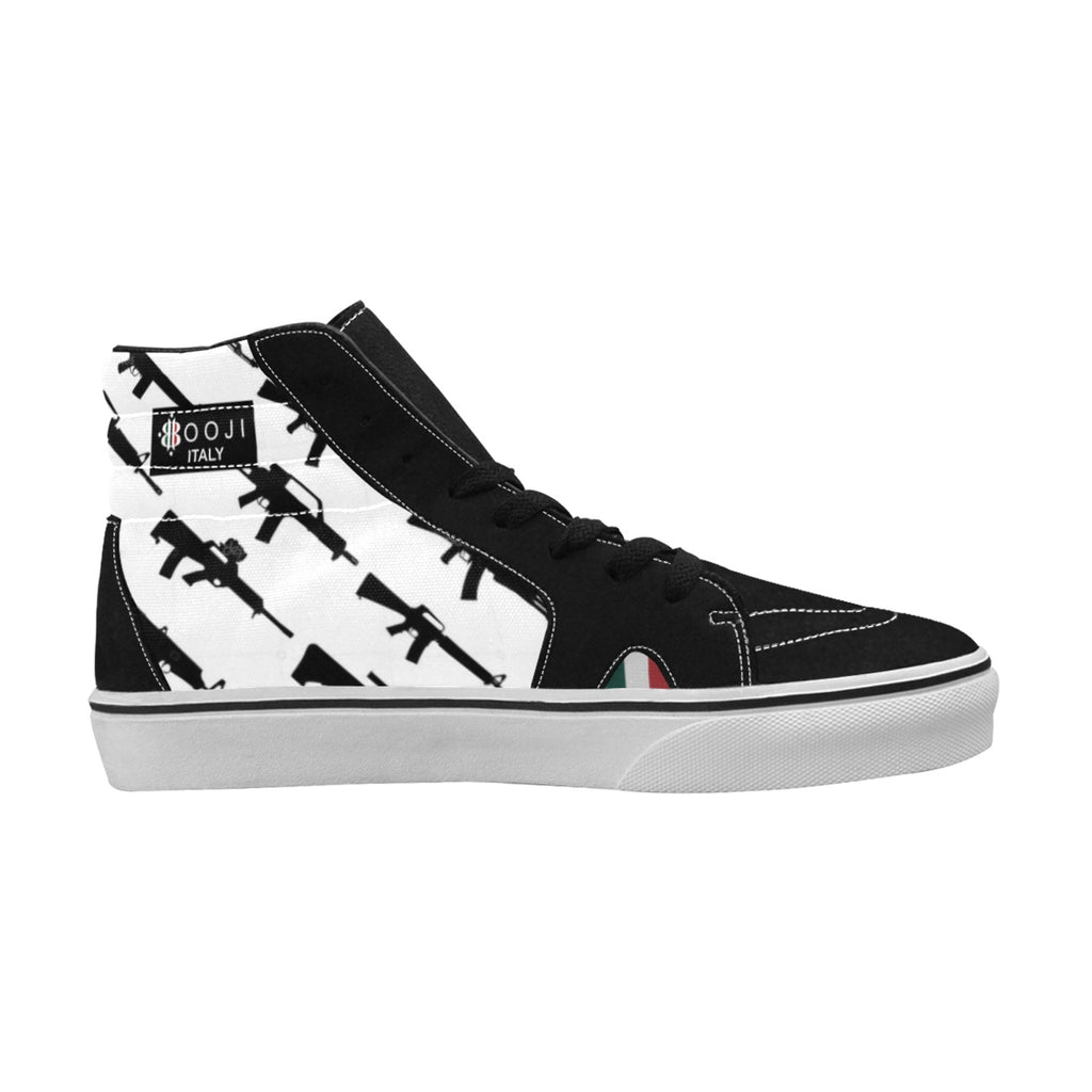 BOOJI CLICK BANG COLLECTION Men's High Top Canvas Shoes (Model E001-1)