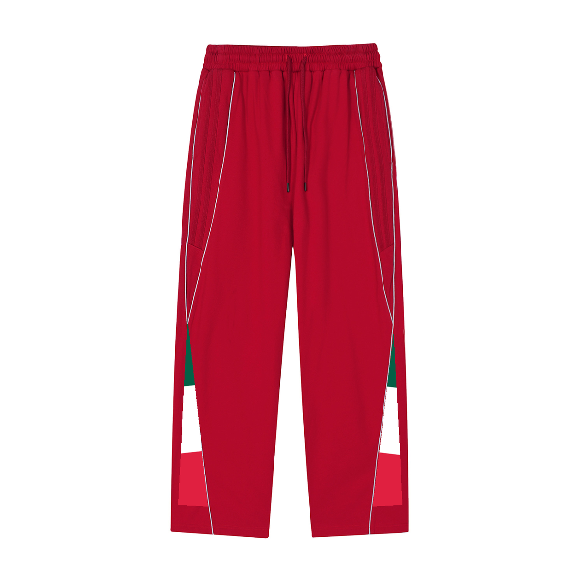 BOOJI ITALY 4 EVER $ LOGO MEN'S REFLECTION STRIPED SWEATPANTS