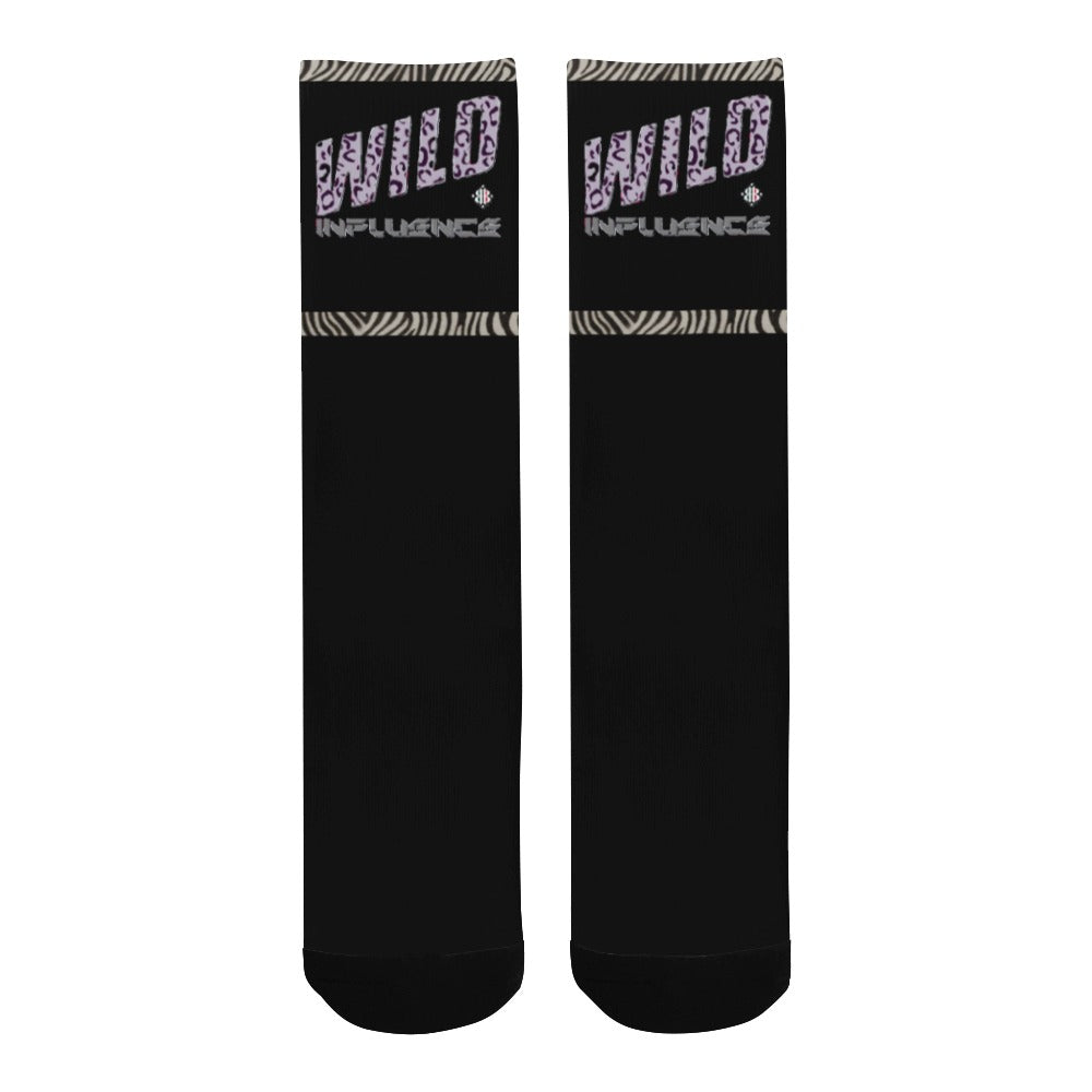 BOOJI ITALY WILD INFLUENCE COLLECTION MEN'S BLACK LOGO TUBE SOCKS