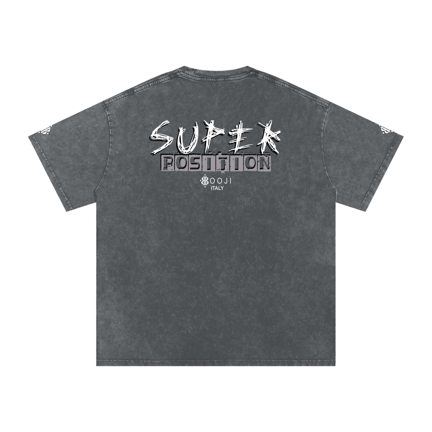 BOOJI ITALY SUPER POSITION COLLECTION RAZORS EDGE SNOW WASHED T-SHIRT