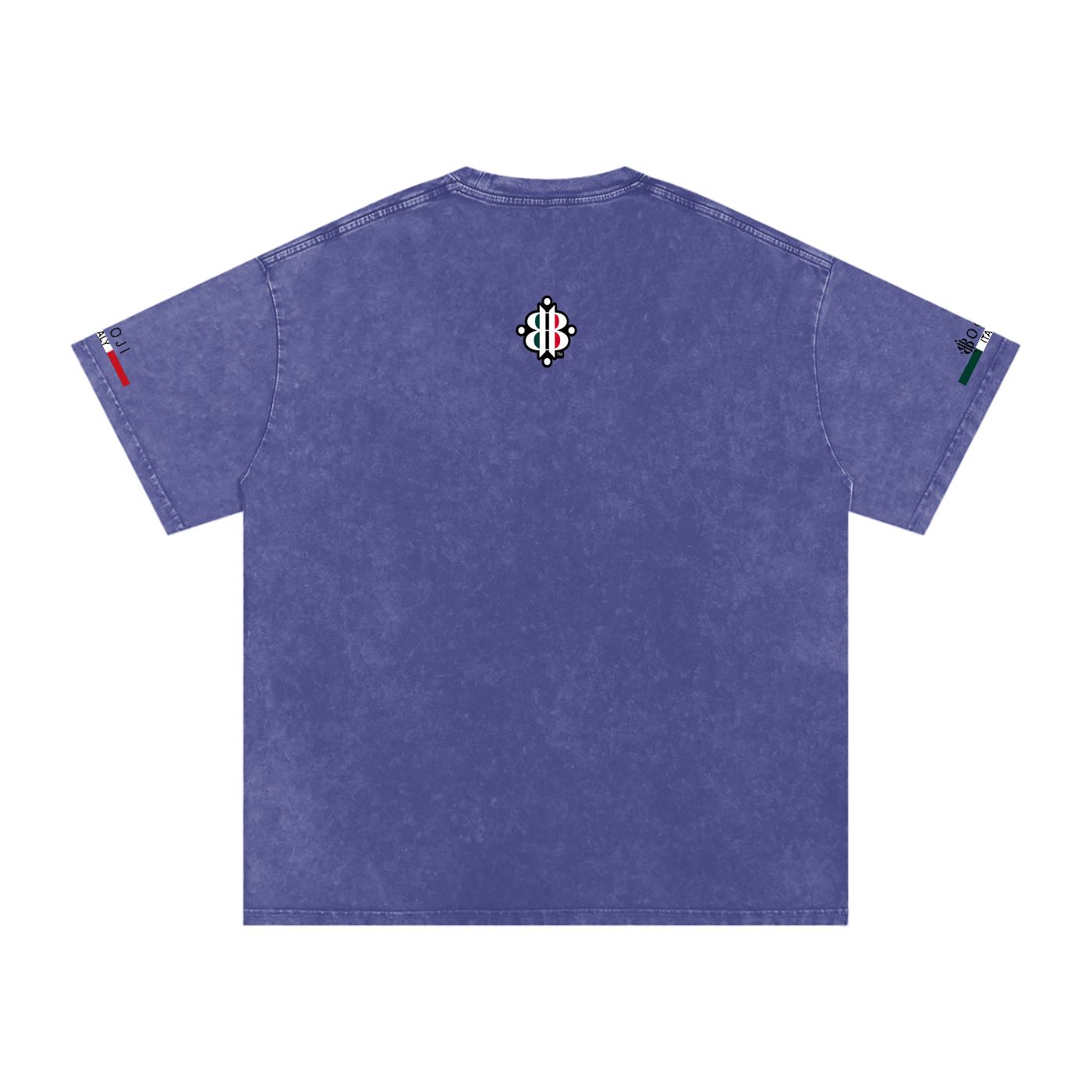BOOJI ITALY ITALIAN FLAG 4 EVER $ LOGO SNOW WASHED T-SHIRT