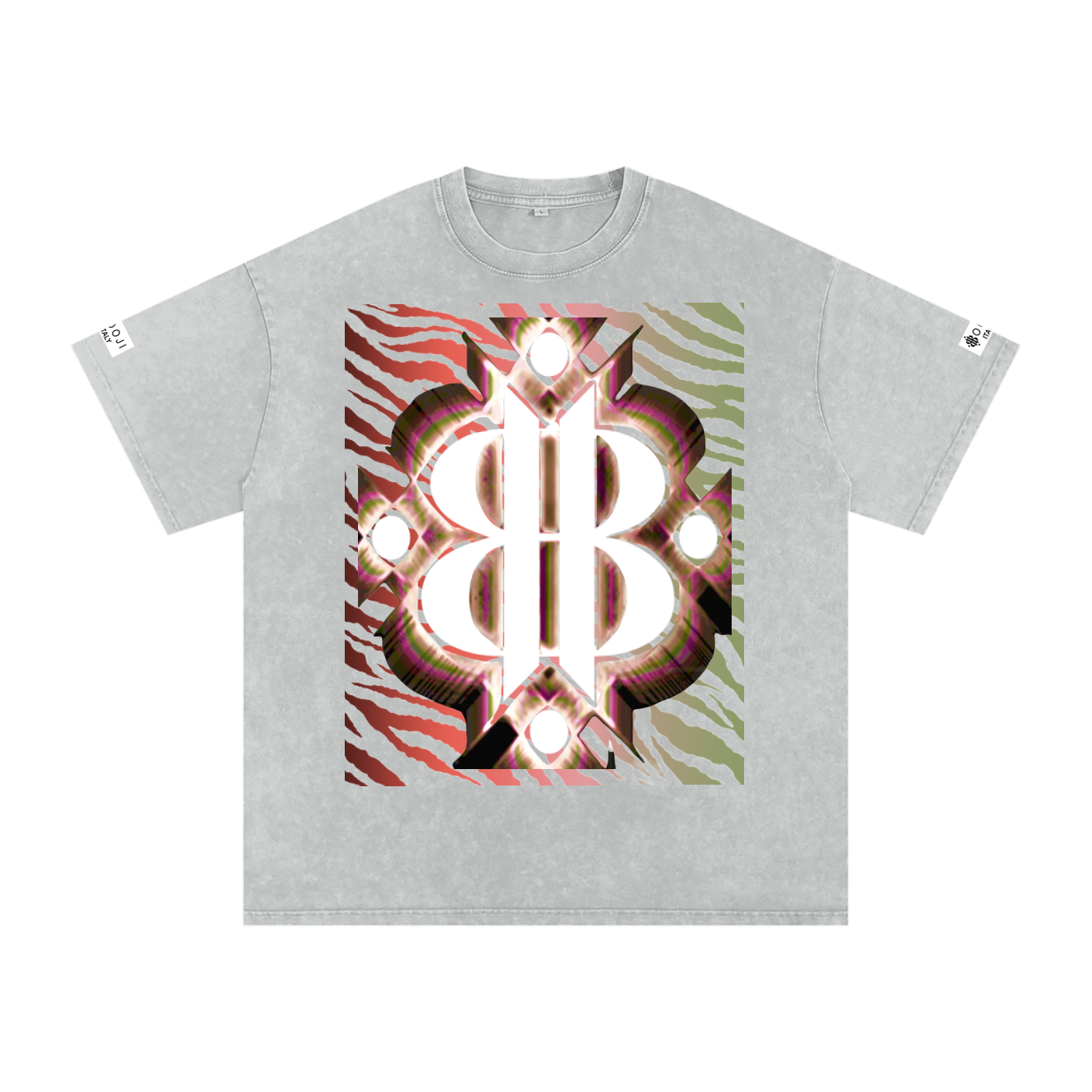 BOOJI ITALY WILD INFLUENCE KNIFE SNOW WASHED T-SHIRT
