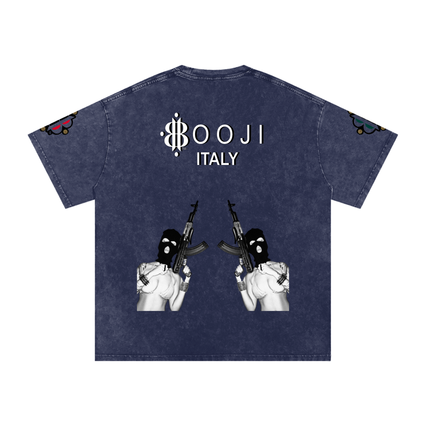 BOOJI ITALY BITE THA BULLET SNOW WASHED T-SHIRT