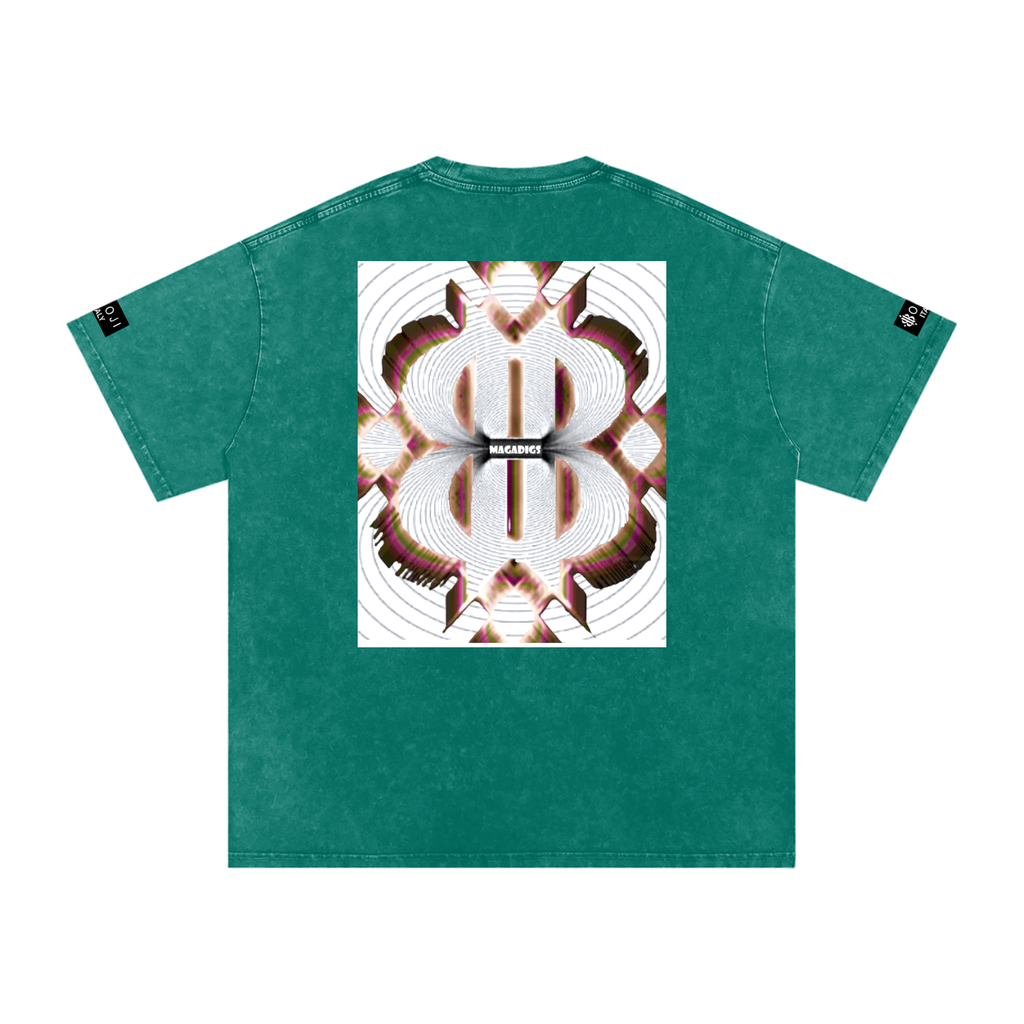 BOOJI ITALY MAGADIGS COLLECTION LOGO SNOW WASHED T-SHIRT