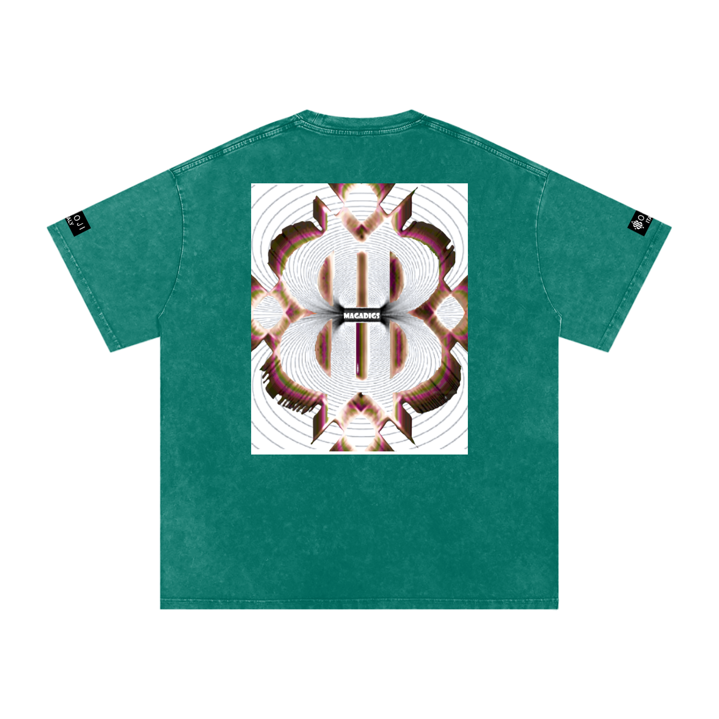 BOOJI ITALY MAGADIGS COLLECTION LOGO SNOW WASHED T-SHIRT