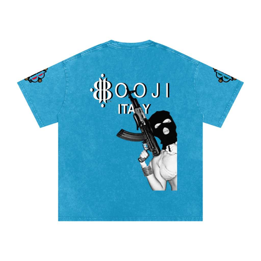 BOOJI ITALY "BITE THE BULLET" SNOW WASHED T-SHIRT