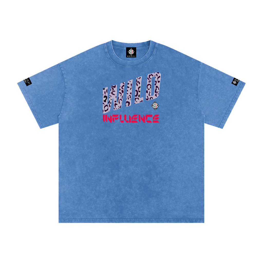 BOOJI ITALY WILD INFLUENCE Z-BACK SNOW WASHED T-SHIRT