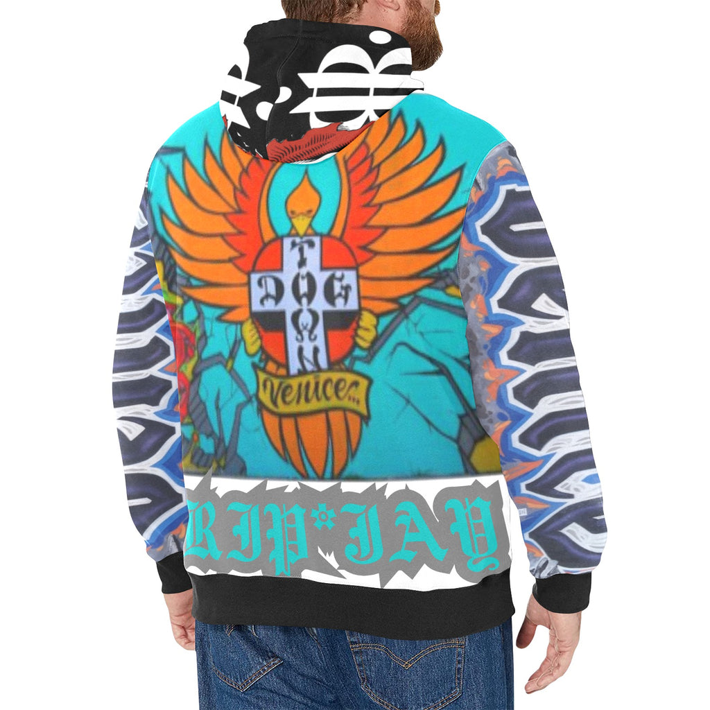 BOOJI SK8'S COLLECTION New Men's All-Over Print Hoodie (Model H55)