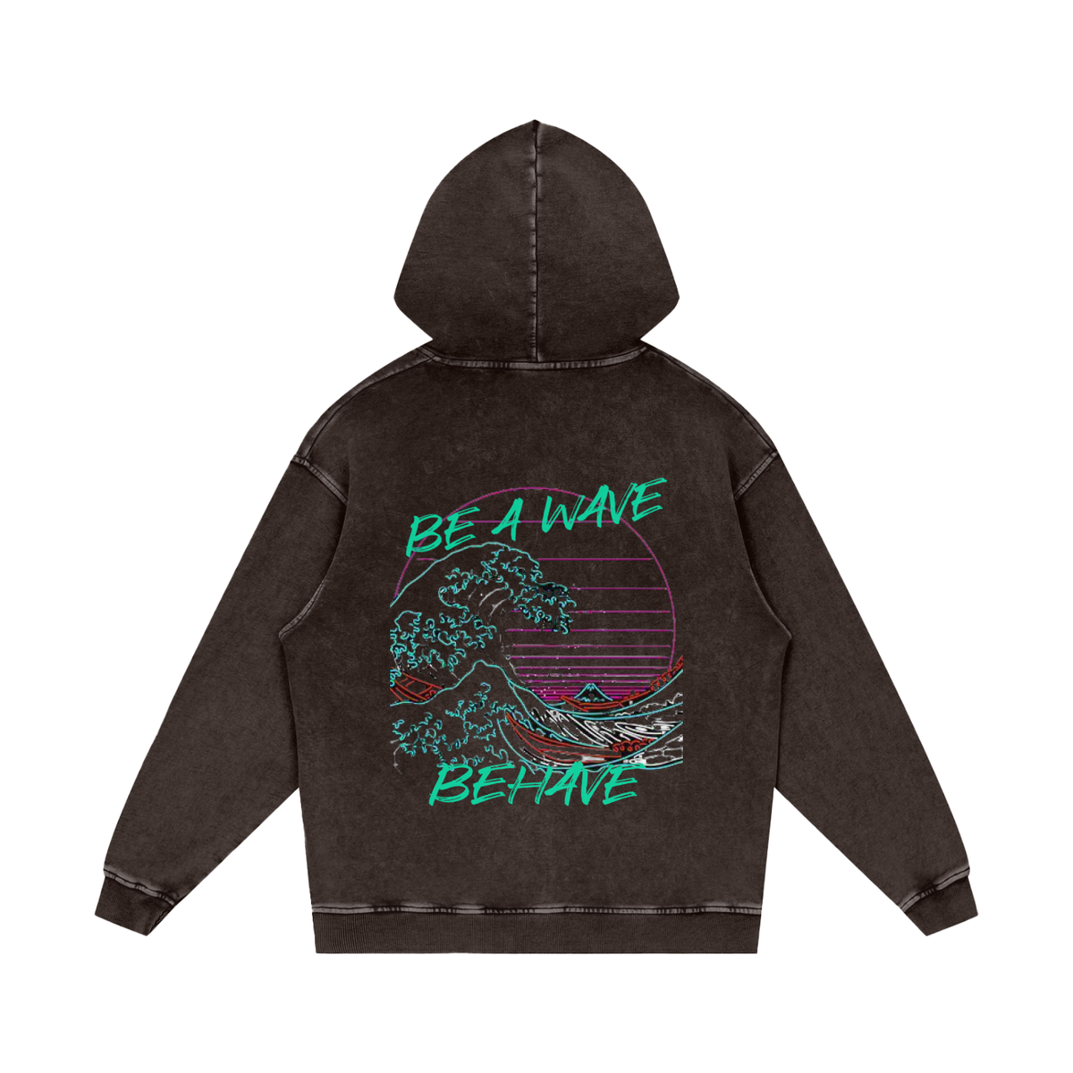 BOOJI ITALY BE A WAVE BEHAVE SNOW WASHED HOODIE