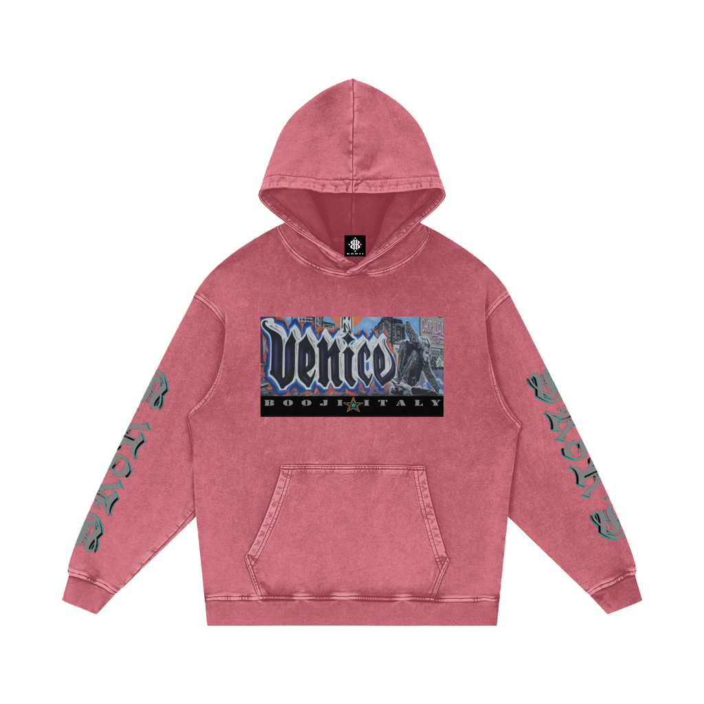 BOOJI ITALY SK8R'S COLLECTION SNOW WASHED COTTON HOODIE