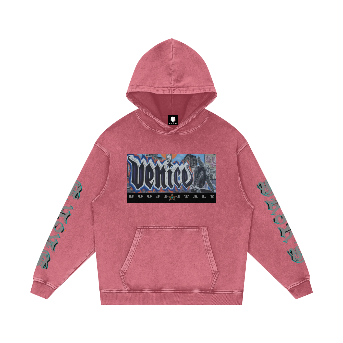 BOOJI ITALY SK8R'S COLLECTION SNOW WASHED COTTON HOODIE