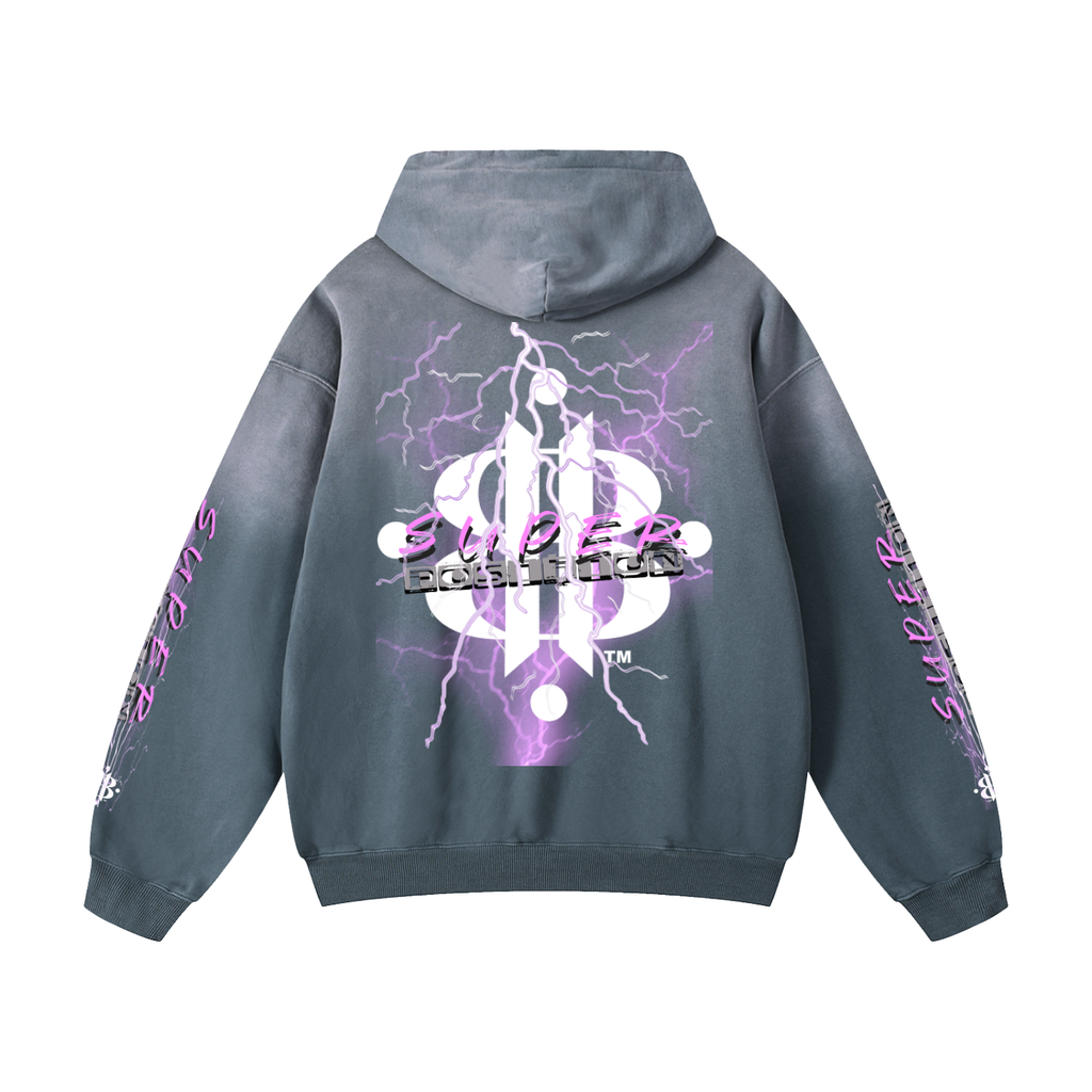 BOOJI ITALY "SUPER POSITION" HEAVY SUNFADED HOODIE