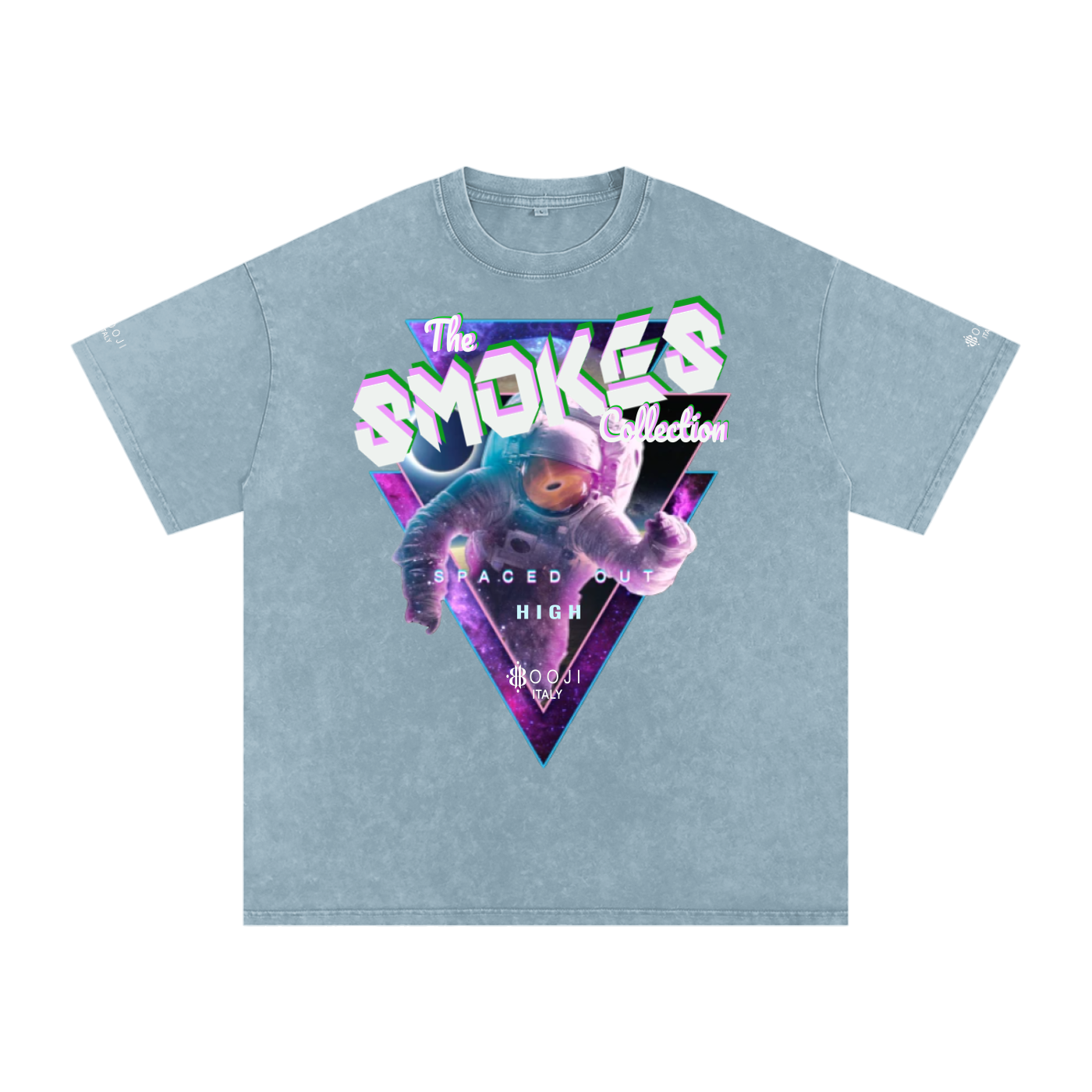 BOOJI ITALY "SMOKES COLLECTION" SNOW WASHED T-SHIRT