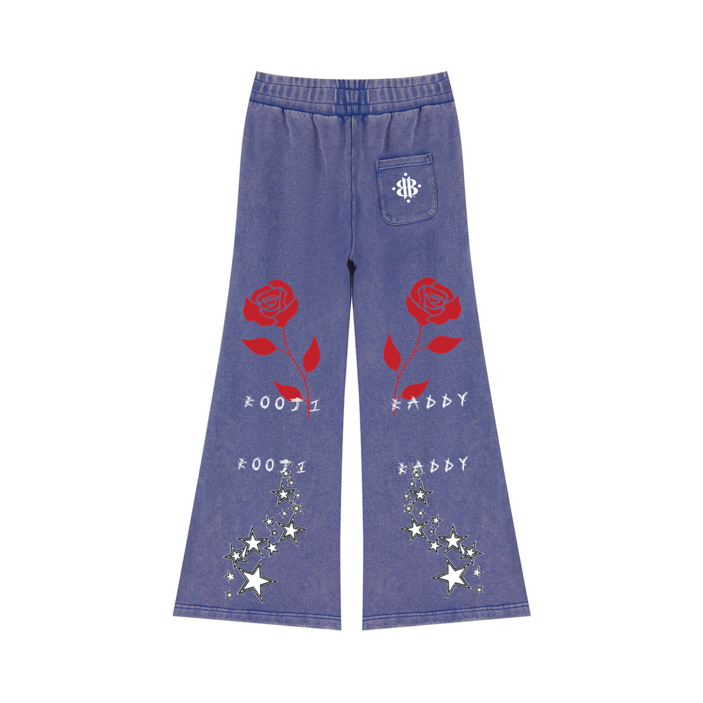 BOOJI ITALY BADDY COLLECTION MATCHING 2 PIECE SWEATSUIT FLARED LEG  SWEATPANTS