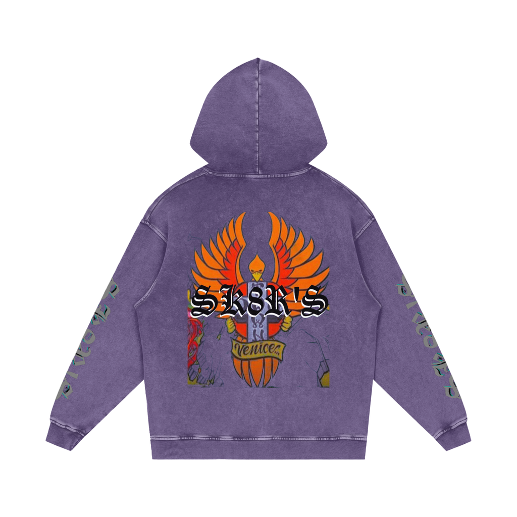 BOOJI ITALY SK8R'S COLLECTION SNOW WASHED HOODIE