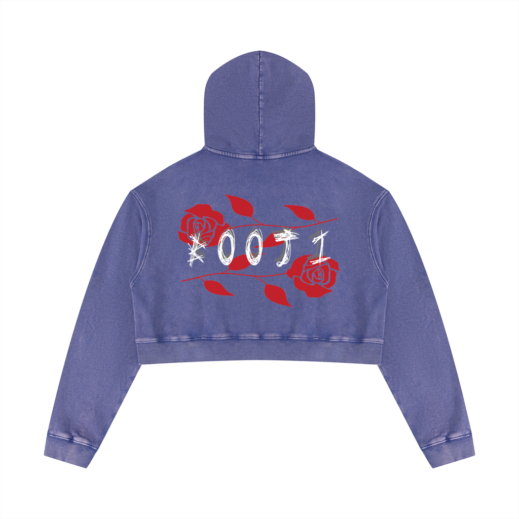 BOOJI ITALY BADDY COLLECTION MATCHING 2 PIECE SWEATSUIT WOMEN'S CROP HOODIE