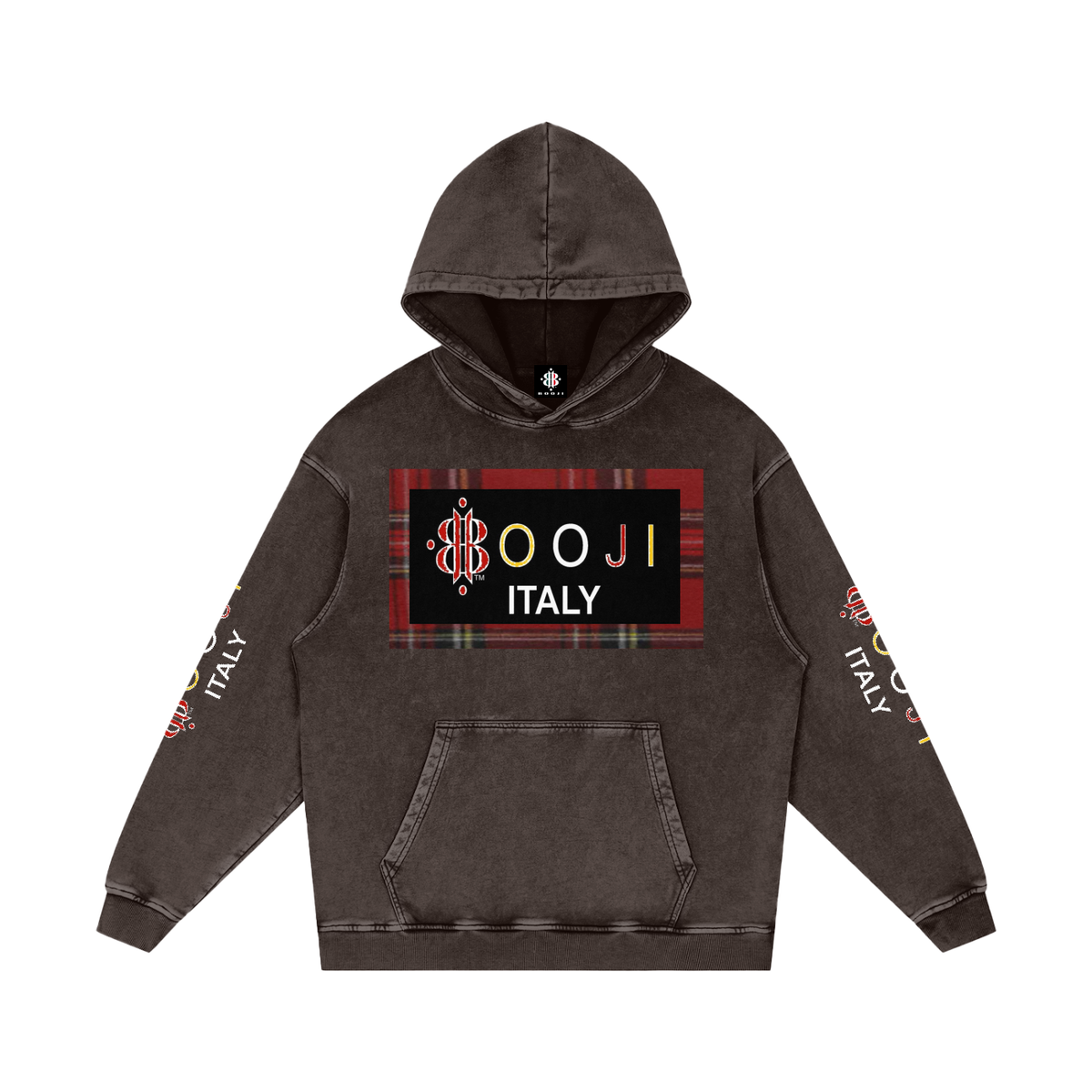 BOOJI ITALY ESCI'S COLLECTION  SNOW WASHED HOODIE