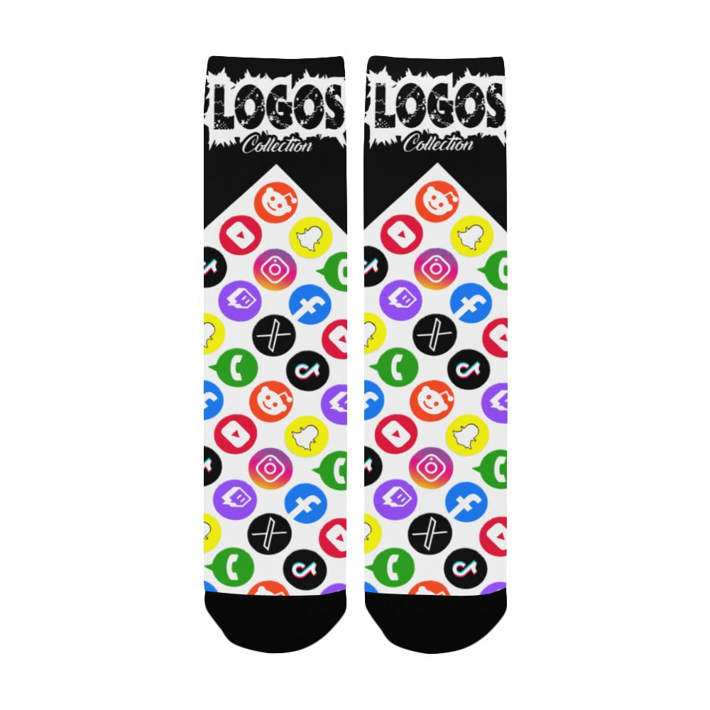 BOOJI ITALY LOGOS COLLECTION WOMEN'S BLACK SOCKS