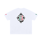 BOOJI ITALY 4 EVER $ LOGO IN ITALIAN FLAG COLORS COTTON T-SHIRT