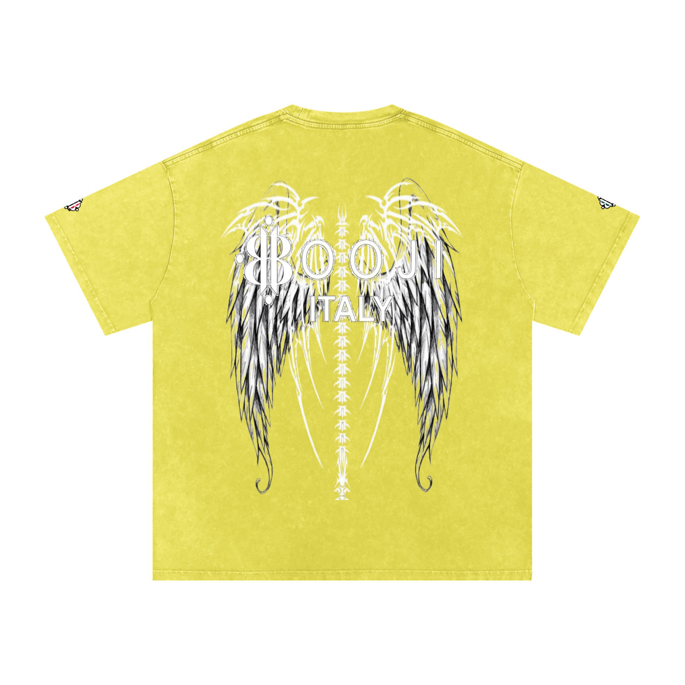 BOOJI ITALY "FLY DENIM MFR." SNOW WASHED T-SHIRT