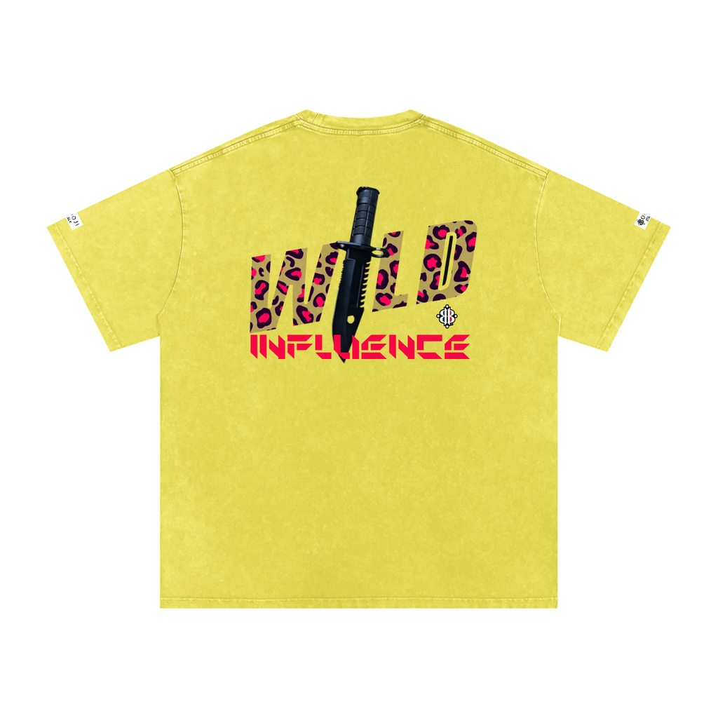 BOOI ITALY WILD INFLUENCE KNIFED SNOW WASHED T-SHIRT