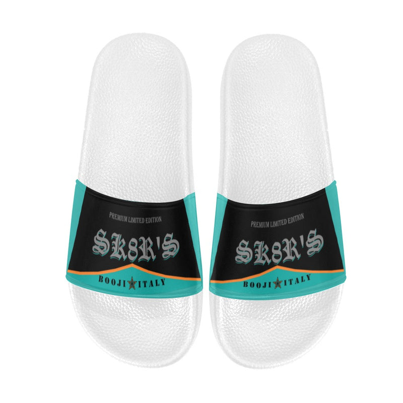 BOOJI ITALY SK8R'S COLLECTION MEN'S WHITE SOLE SLIDES