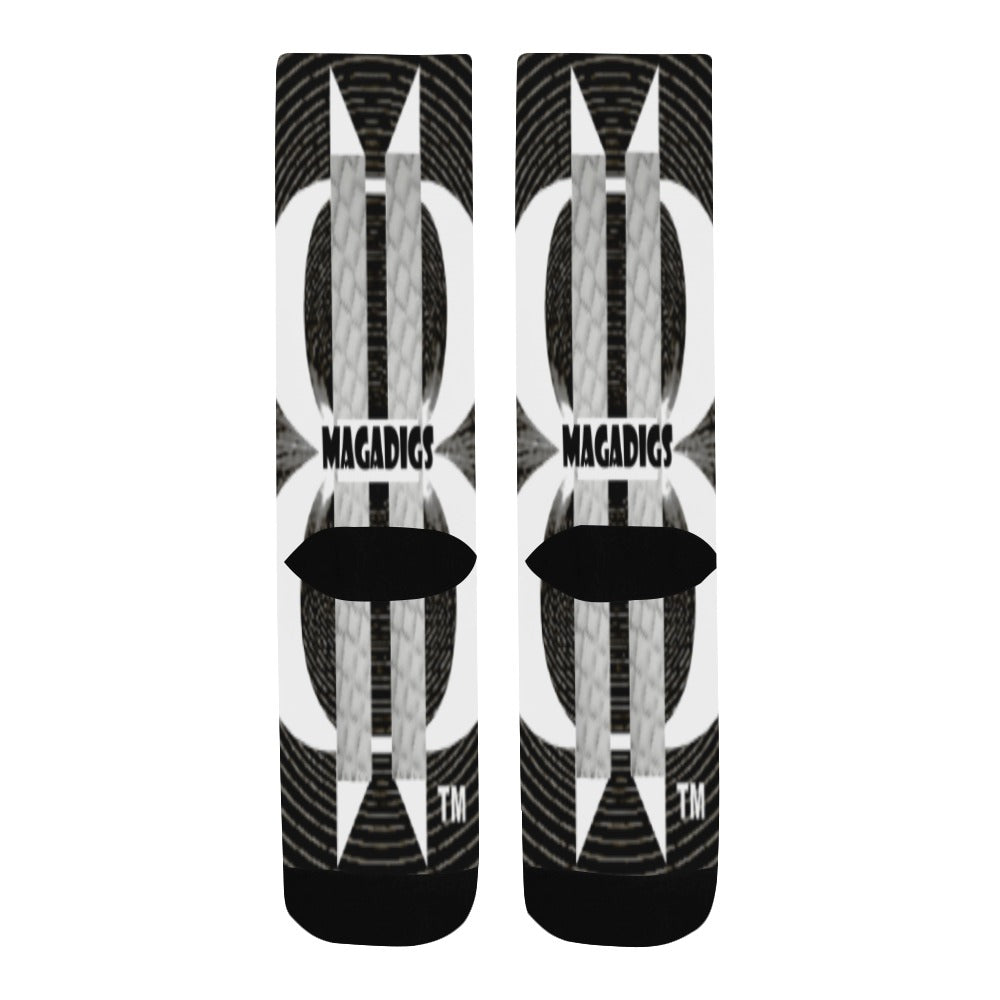 BOOJI ITALY MAGADIGS COLLECTION BLACK TUBE SOCKS