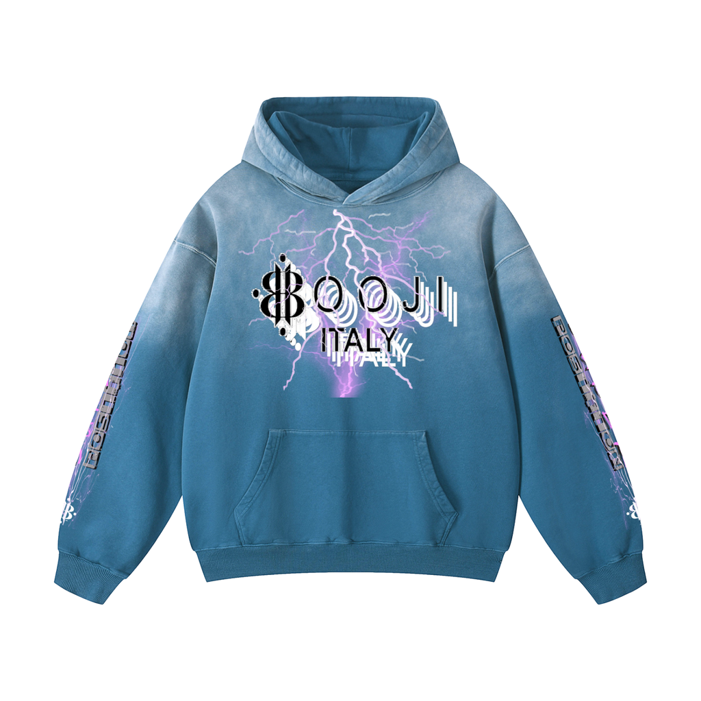 BOOJI ITALY "SUPER POSITION" HEAVY SUNFADED HOODIE