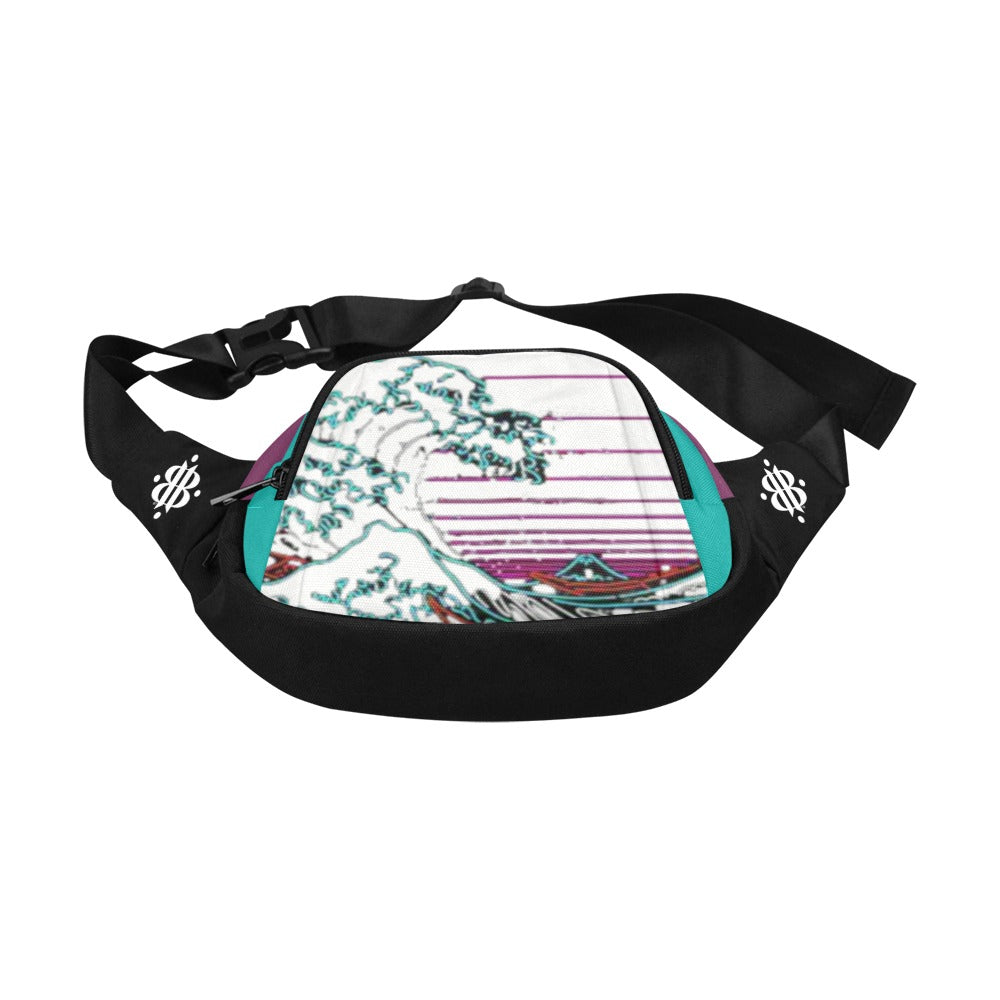 BOOJI ITALY BE A WAVE, BEHAVE COLLECTION BLACK WAIST BAG