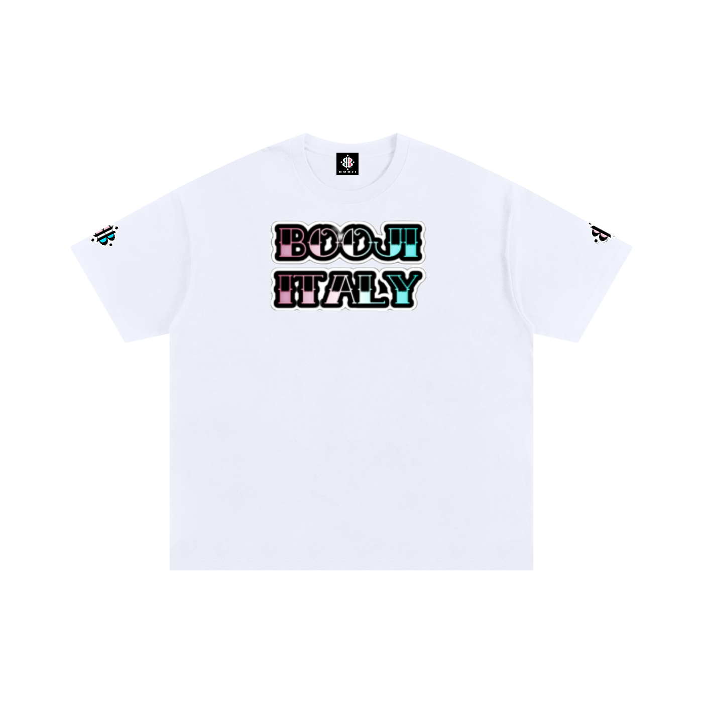 BOOJI ITALY GRAFITTI STYLE LOGO COTTON T-SHIRT