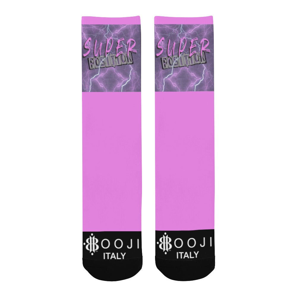 BOOJI ITALY SUPER POSITION COLLECTION MEN'S TUBE SOCKS PURPLE