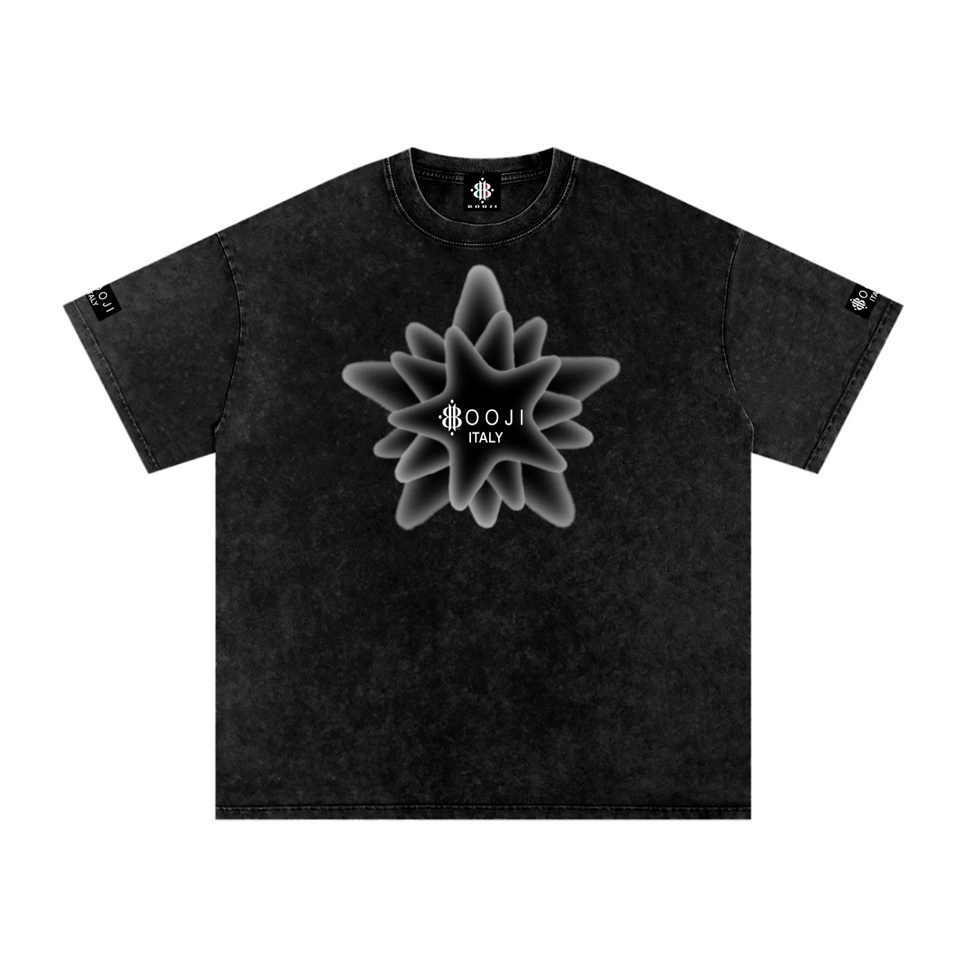 BOOJI ITALY MAGADIGS COLLECTION LOGO SNOW WASHED T-SHIRT