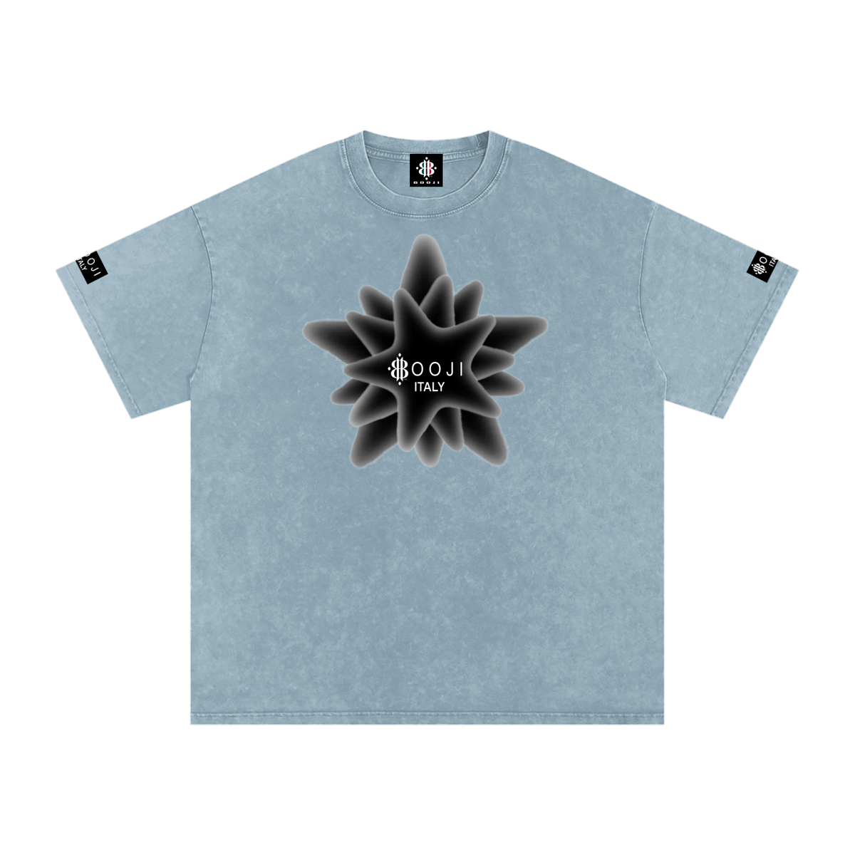 BOOJI ITALY MAGADIGS COLLECTION LOGO SNOW WASHED T-SHIRT