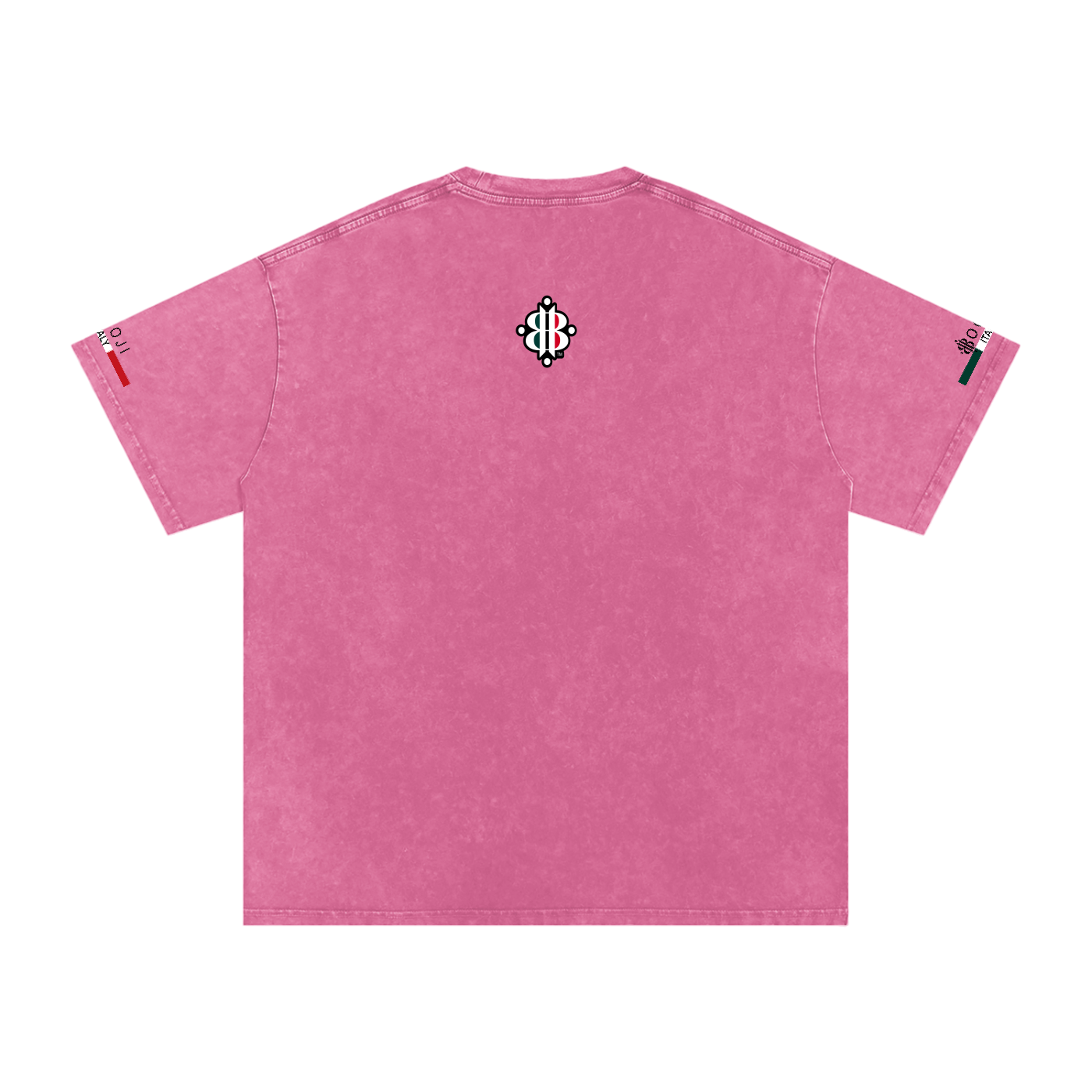 BOOJI ITALY ITALIAN FLAG 4 EVER $ LOGO SNOW WASHED T-SHIRT