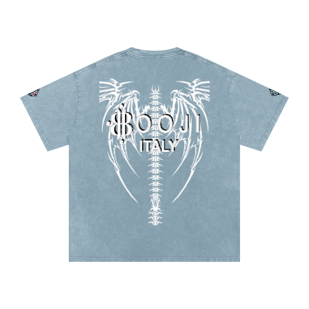 BOOJI ITALY "DXXD IN LOVE" LINE SNOW WASHED T-SHIRT