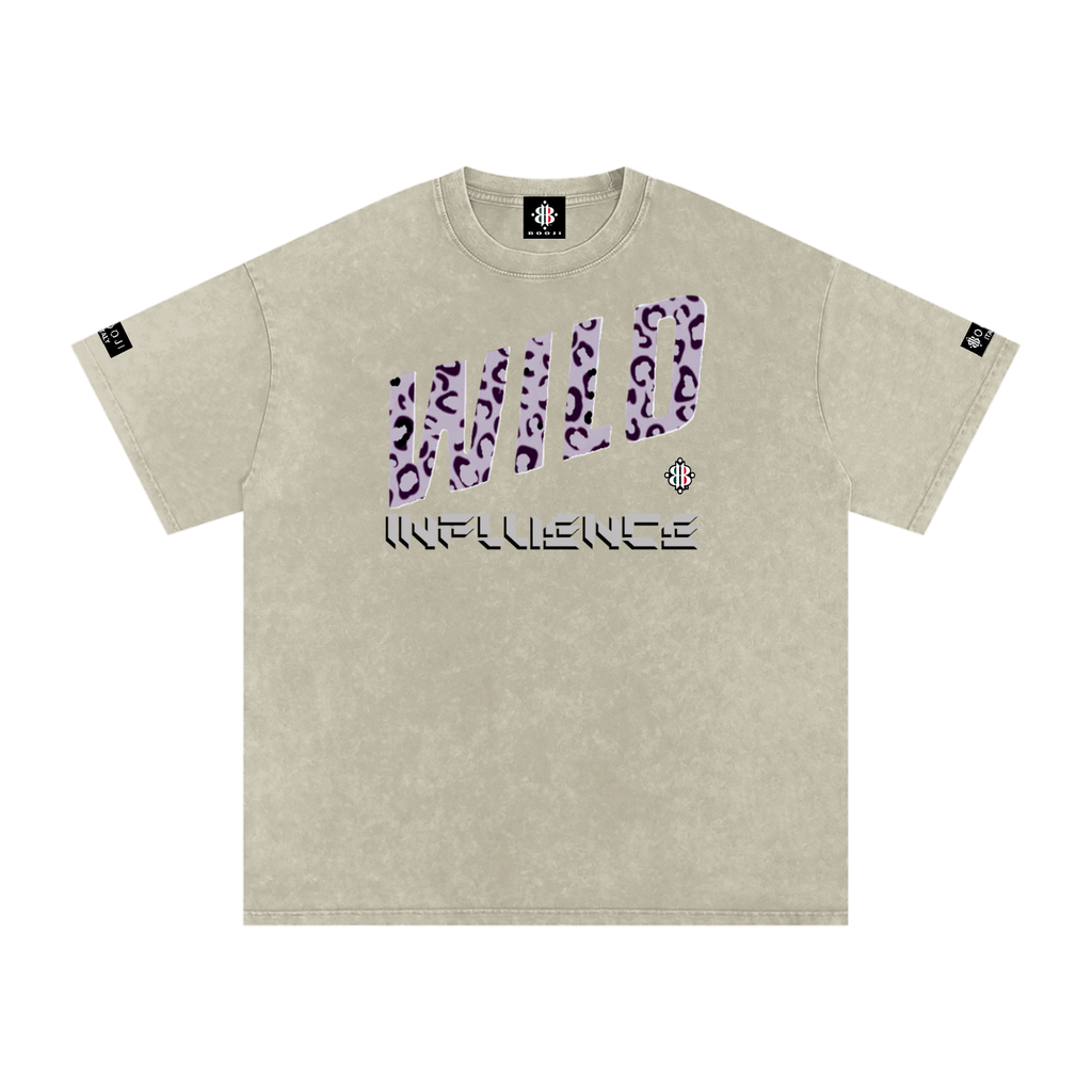 BOOJI ITALY WILD INFLUENCE COLLECTION SNOW WASHED T-SHIRT