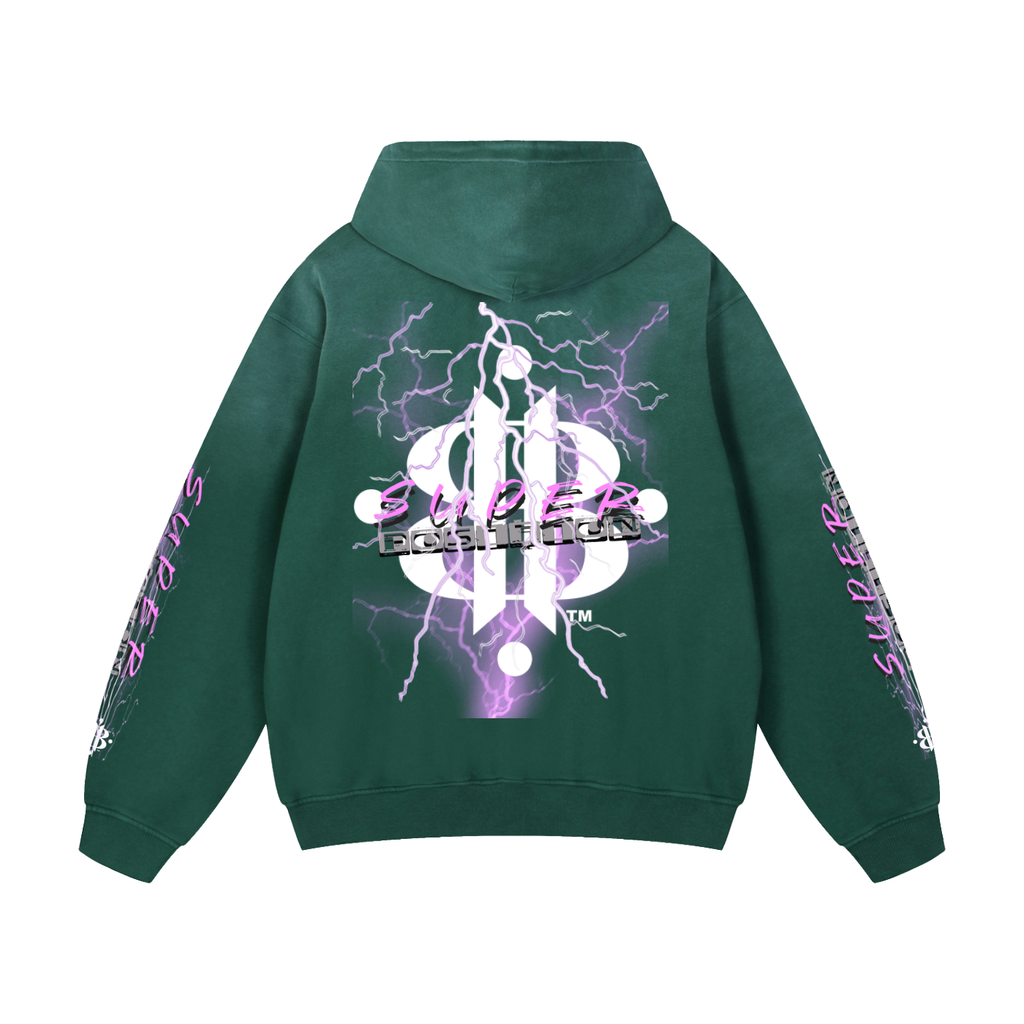 BOOJI ITALY "SUPER POSITION" HEAVY SUNFADED HOODIE