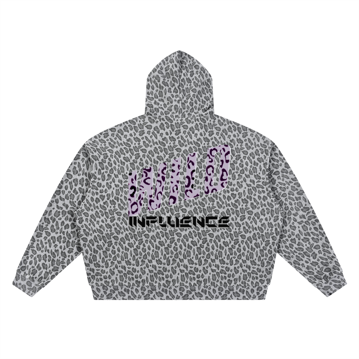 BOOJI ITALY WILD INFLUENCE LEOPARD PRINT FULL ZIP HOODIE
