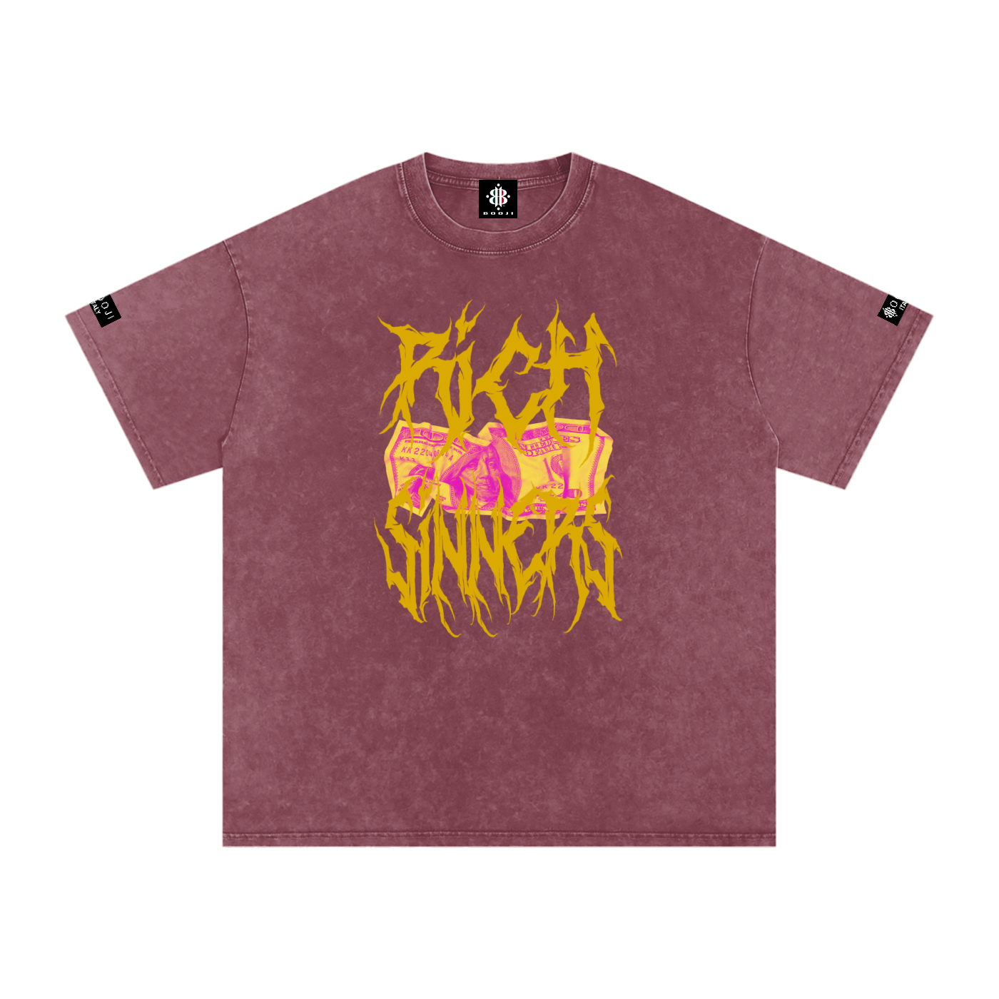 BOOJI ITALY RICH SINNERS SNOW WASHED T-SHIRT