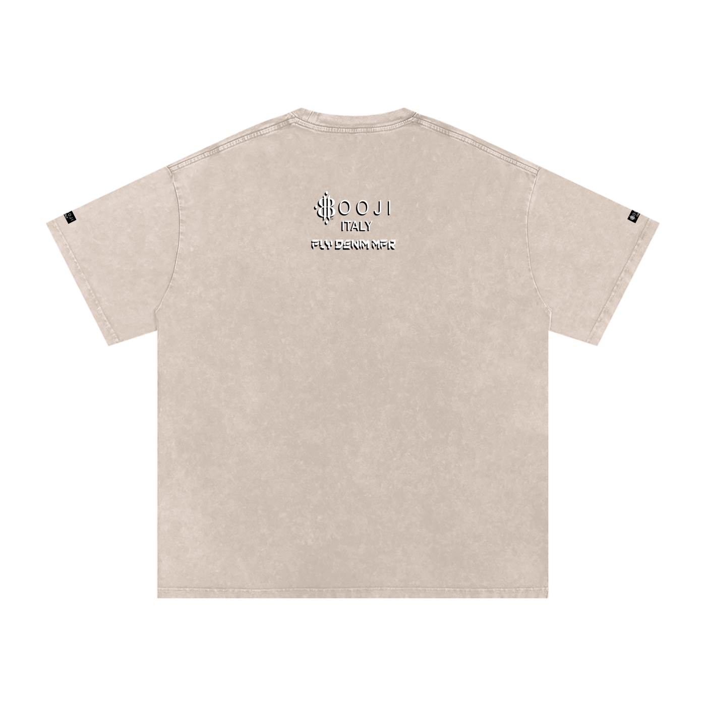 BOOJI ITALY "FLY DENIM MFR." SNOW WASHED T-SHIRT