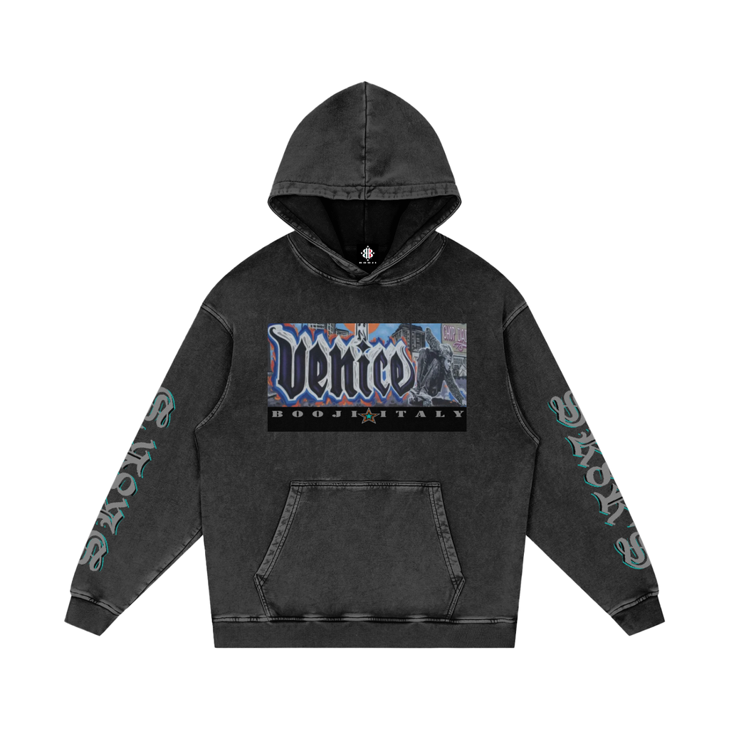 BOOJI ITALY SK8R'S COLLECTION SNOW WASHED HOODIE