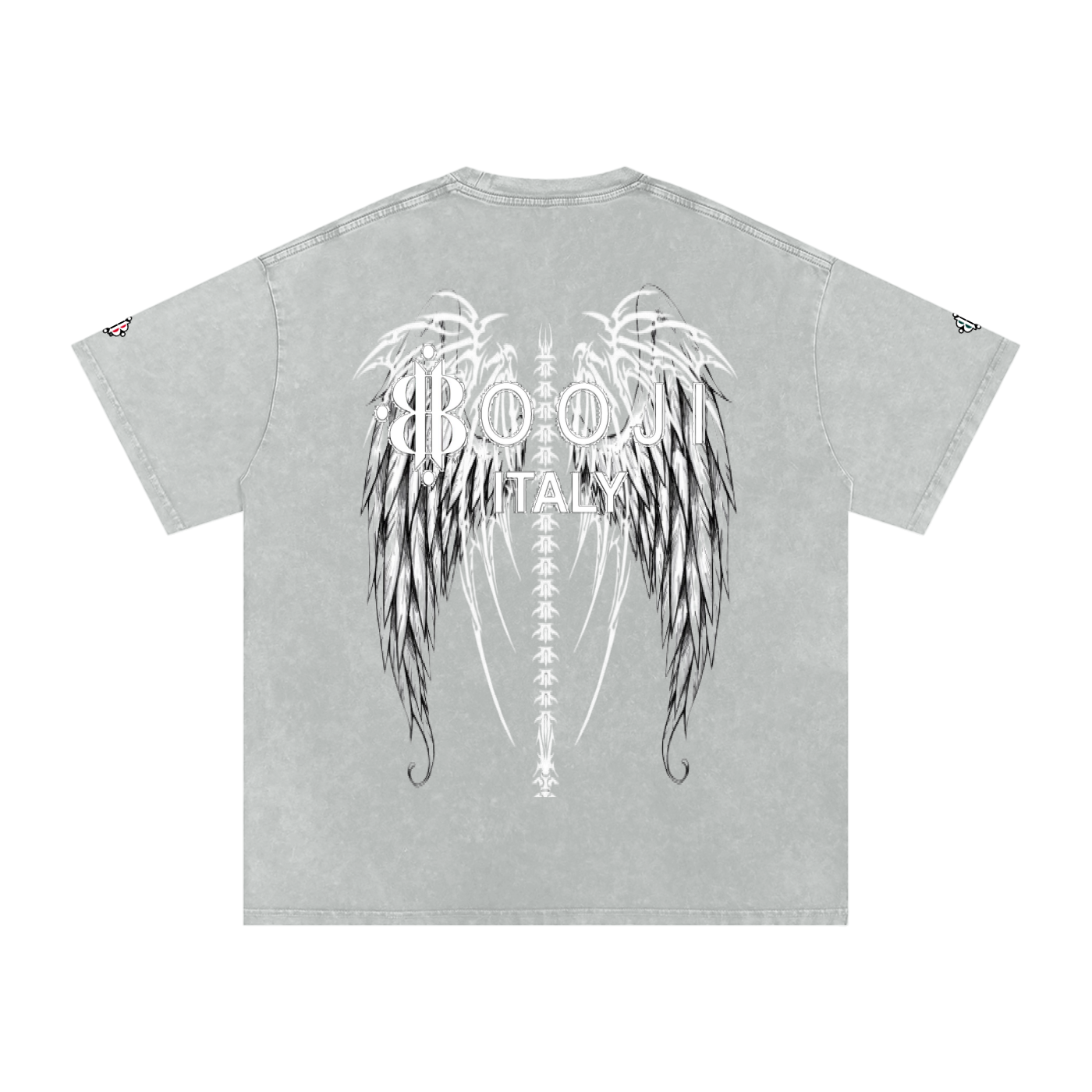 BOOJI ITALY "FLY DENIM MFR." SNOW WASHED T-SHIRT