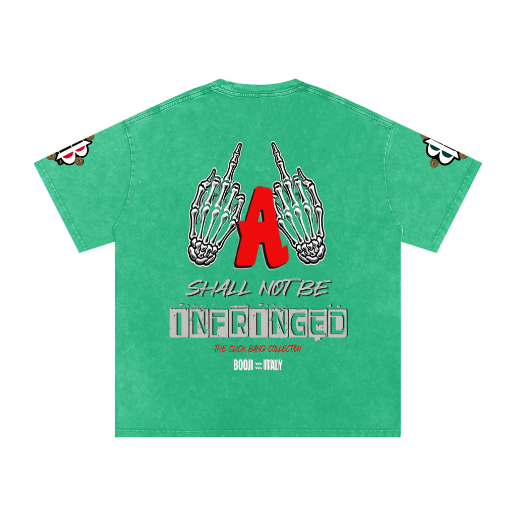 BOOJI ITALY "CLICK BANG COLLECTION" SNOW WASHED T-SHIRT