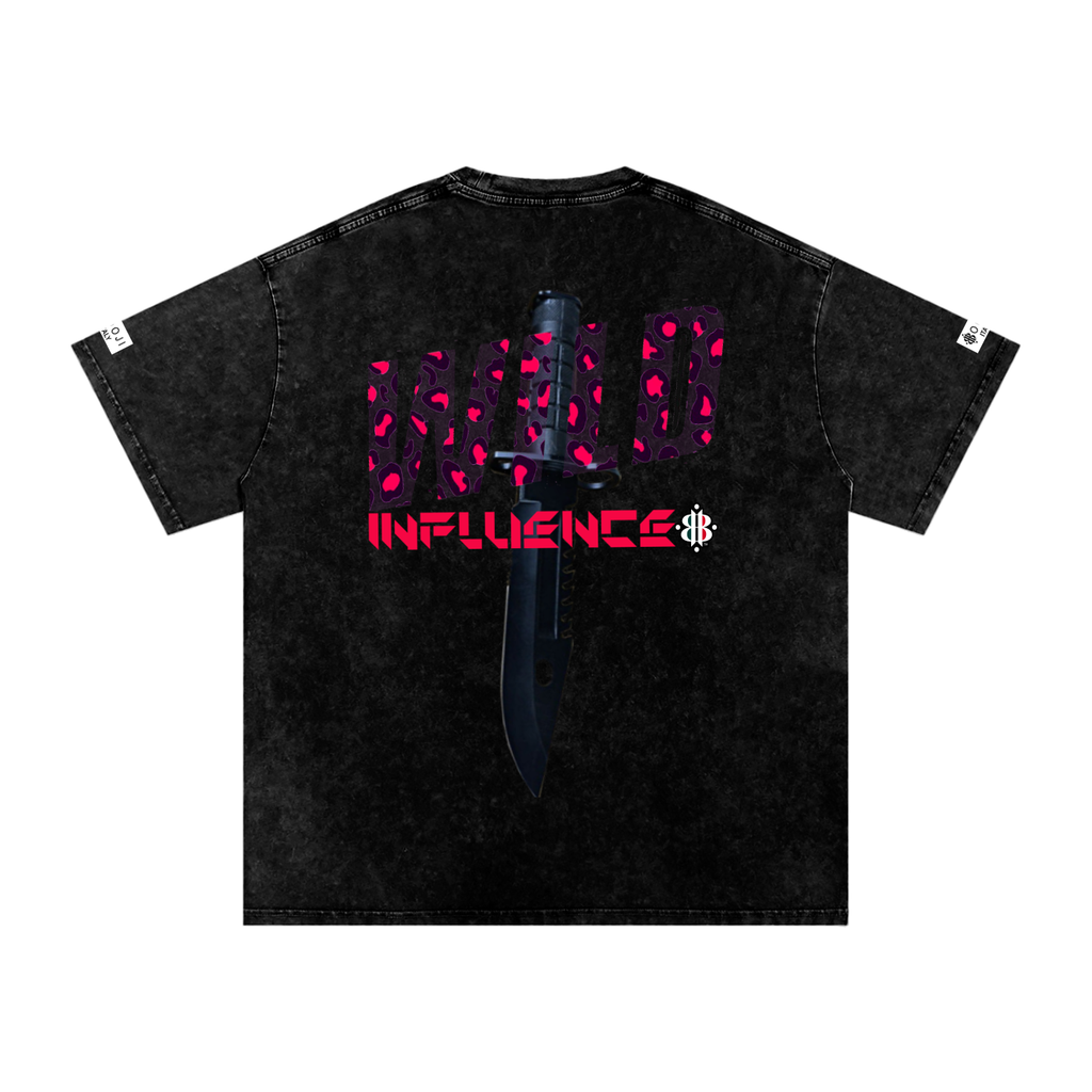 BOOJI ITALY "WILD INFLUENCE" LINE SNOW WASHED T-SHIRT