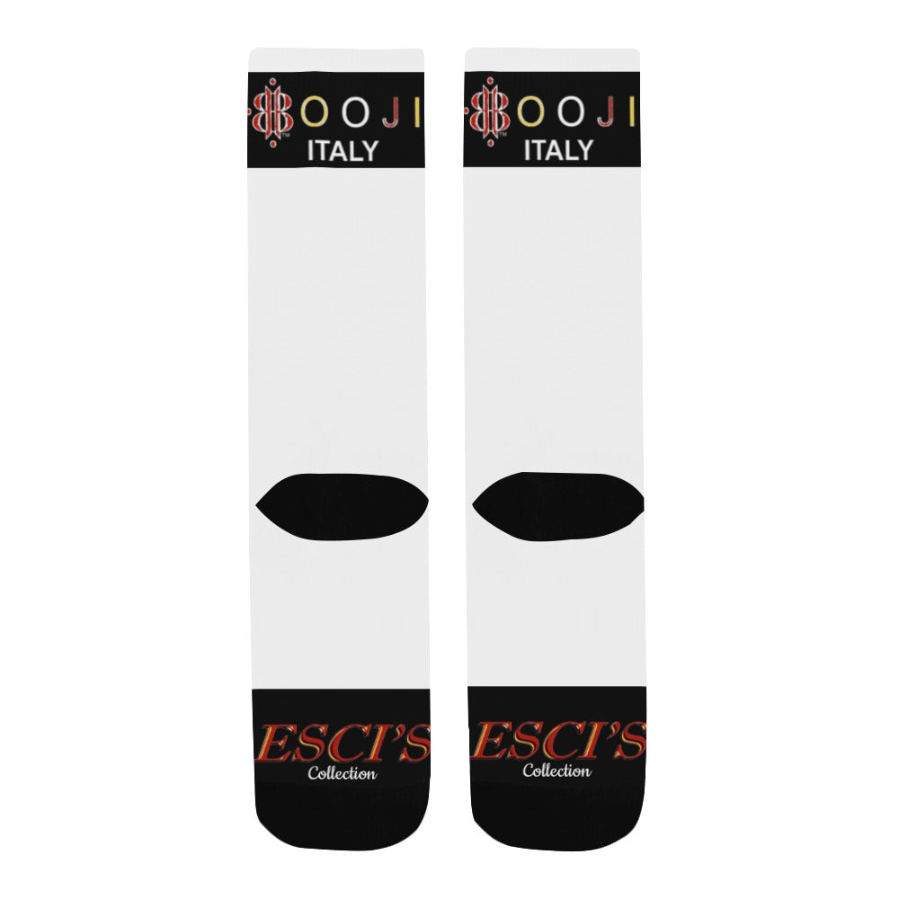 BOOJI ITALY ESCI'S COLLECTION MEN'S WHITE TUBE SOCKS