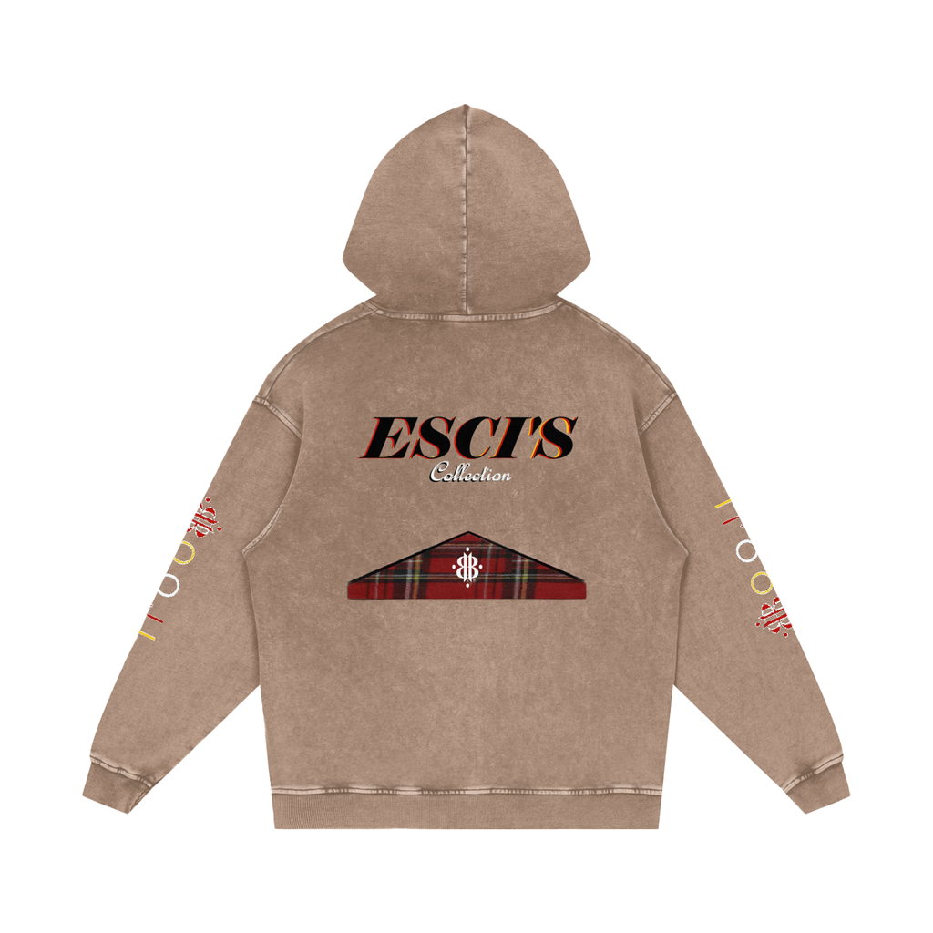 BOOJI ITALY ESCI'S COLLECTION  SNOW WASHED HOODIE