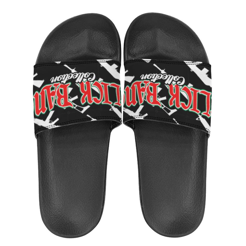 CLICK BANG COLLECTION WOMEN'S BLACK SOLE SLIDES