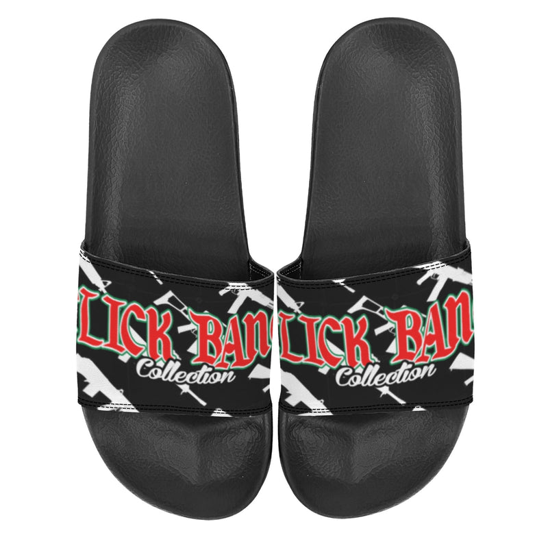 BOOJI ITALY CLICK BANG COLLECTION IN BLACK WOMEN'S BLACK SOLE SLIDES